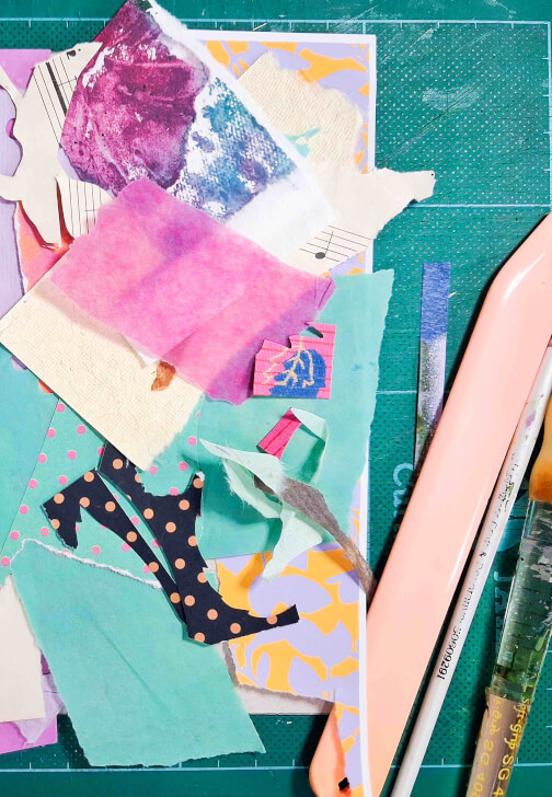 Abstract Play Collage and Mixed Media Workshop