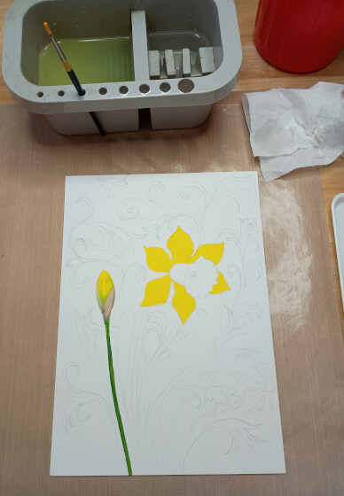 Acrylic Painting Workshop: Daffodil