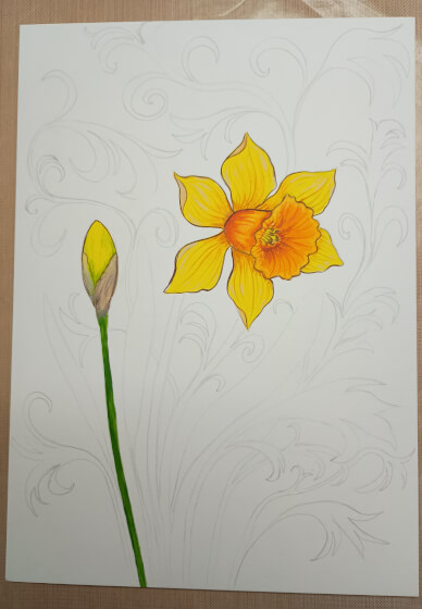 Acrylic Painting Workshop: Daffodil