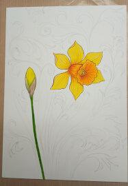 Acrylic Painting Workshop: Daffodil