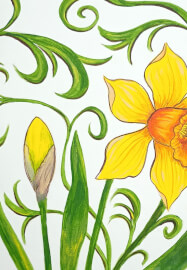 Acrylic Painting Workshop: Daffodil