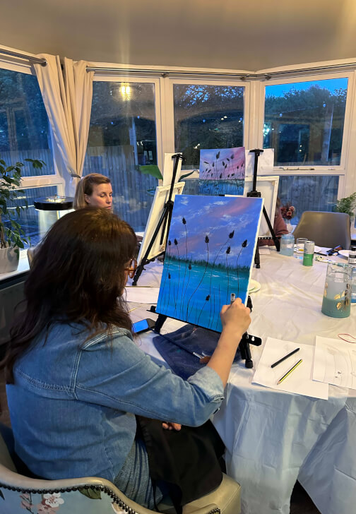 Acrylic Painting Workshop - Golden Hour Sunset