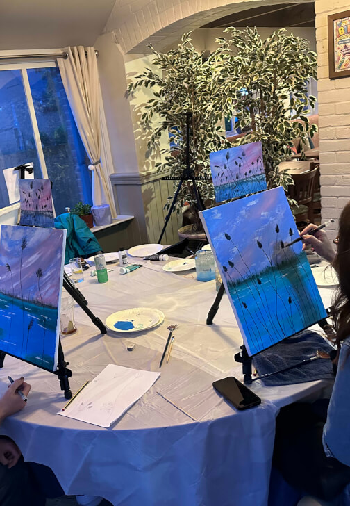 Acrylic Painting Workshop - Golden Hour Sunset