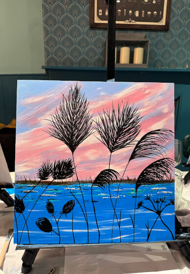 Acrylic Painting Workshop - Golden Hour Sunset