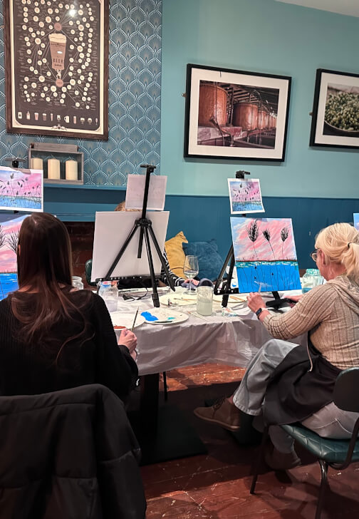 Acrylic Painting Workshop - Golden Hour Sunset