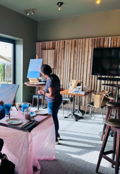 Acrylic Painting Workshop - the Golden Hour Sunset