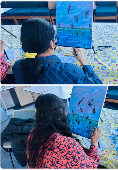 Acrylic Painting Workshop - the Golden Hour Sunset