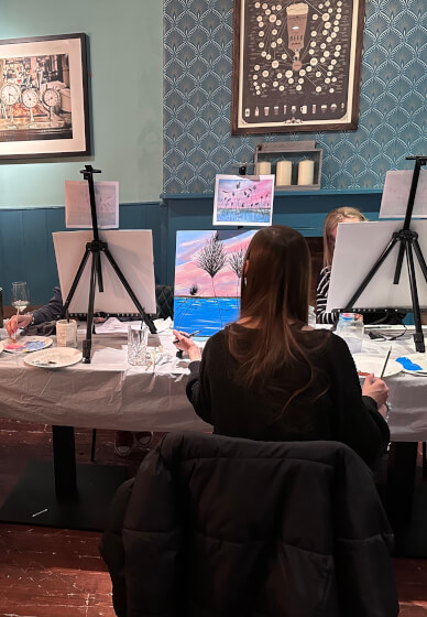 Acrylic Painting Workshop - the Golden Hour Sunset