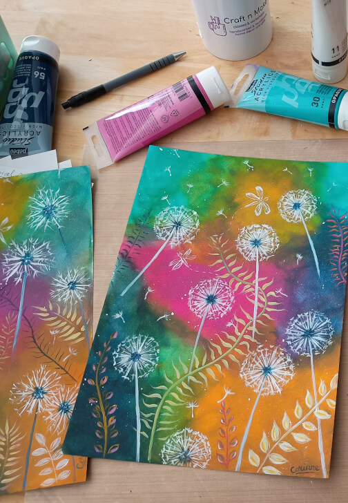 Acrylic Painting Workshop: Whimsical Dandelions