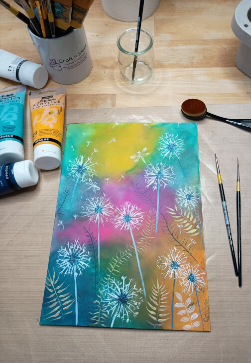 Acrylic Painting Workshop: Whimsical Dandelions