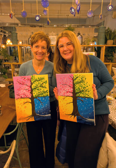 Acrylic Sip and Paint Class: Crouch End, London