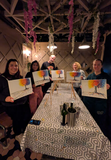 Acrylic Sip and Paint Class: Crouch End, London