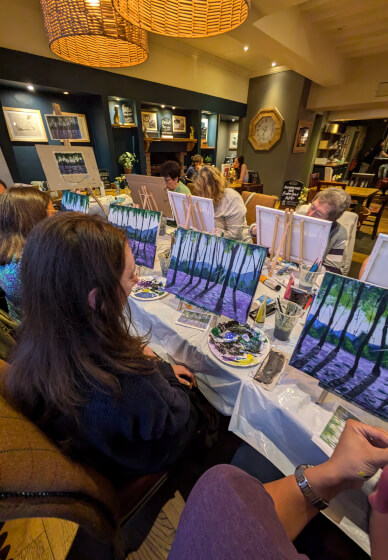 Acrylic Sip and Paint Class: Crouch End, London