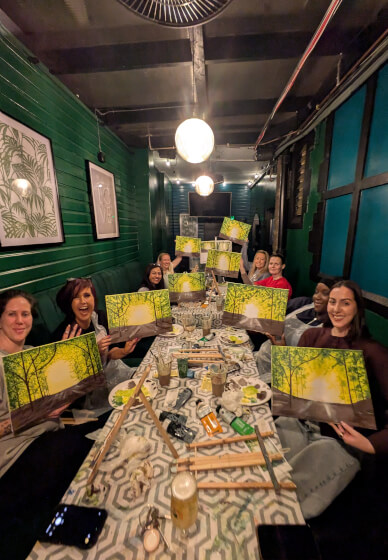 Acrylic Sip and Paint Class: Crouch End, London