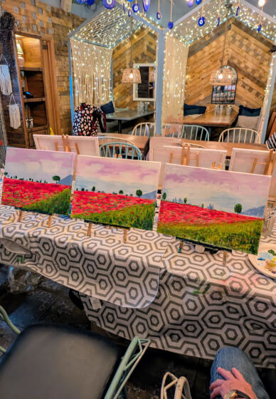Acrylic Sip and Paint Class: Crouch End, London