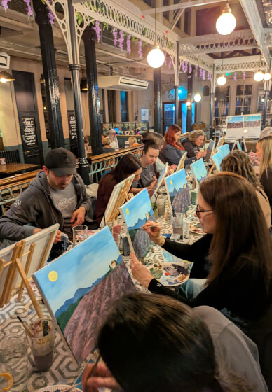 Acrylic Sip and Paint Class: Crouch End, London