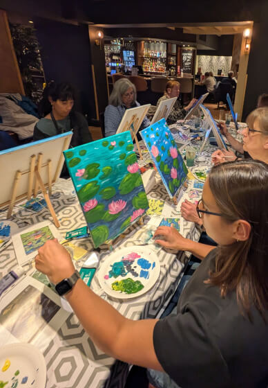 Acrylic Sip and Paint Class: Crouch End, London