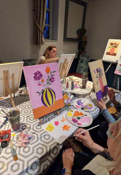 Acrylic Sip and Paint Class: Knebworth