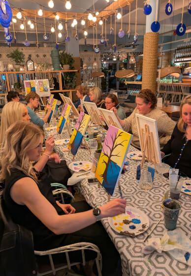 Acrylic Sip and Paint Class: Knebworth