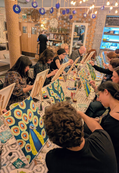 Acrylic Sip and Paint Class: Knebworth