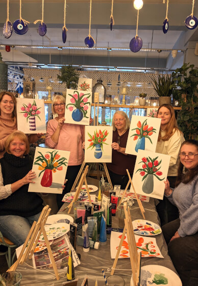 Acrylic Sip and Paint Class: Knebworth