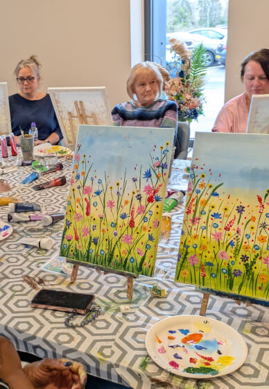 Acrylic Sip and Paint Class: Knebworth