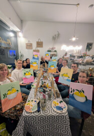 Acrylic Sip and Paint Class: Whetstone, London