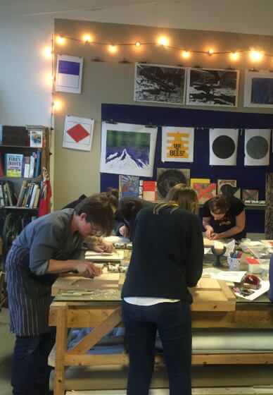 Advanced Woodcut Printing Workshop