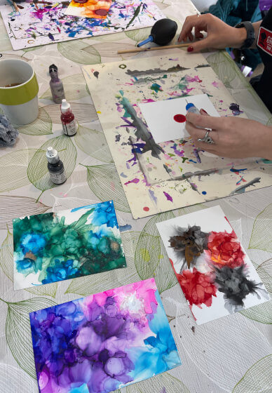 Alcohol Ink Abstract Workshop