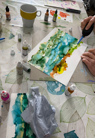 Alcohol Ink Abstract Workshop
