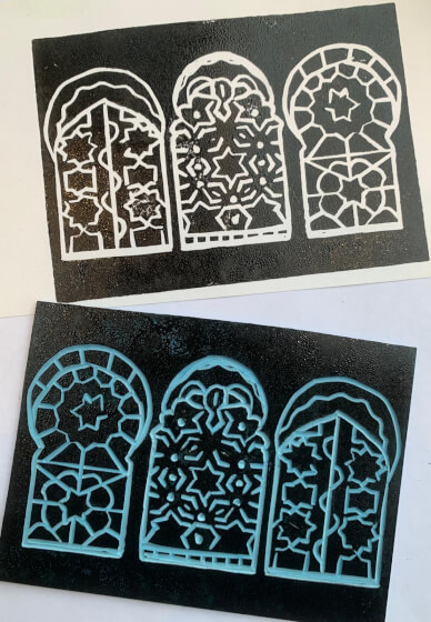 Arabesque Inspired Relief Printing Workshop