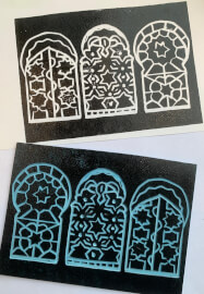 Arabesque Inspired Relief Printing Workshop
