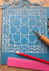 Arabesque Inspired Relief Printing Workshop