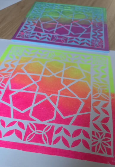 Arabesque Inspired Relief Printing Workshop