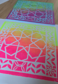 Arabesque Inspired Relief Printing Workshop