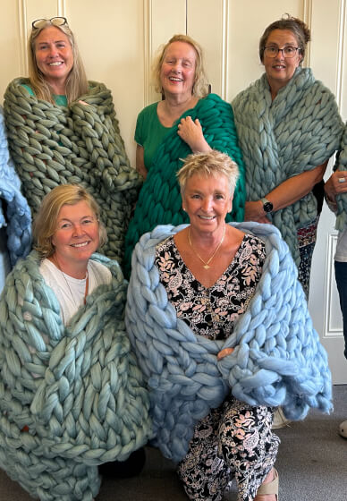 Arm Knitted Blanket Workshop