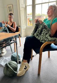 Arm Knitted Blanket Workshop