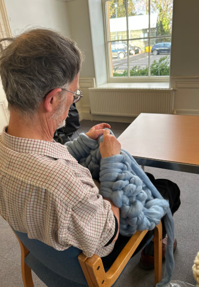 Arm Knitted Blanket Workshop