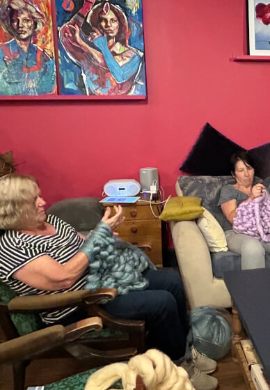 Arm Knitted Blanket Workshop