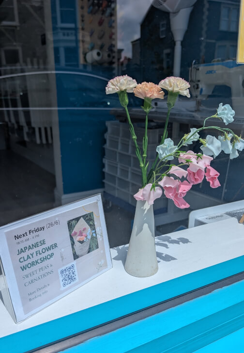 Artisan Japanese Clay Flower Workshop: Sweet Peas and Carnations