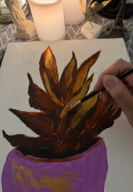 Autumn Painting on Canvas