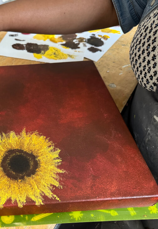 Autumn Painting on Canvas