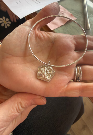 Bangle with Silver Charms Workshop