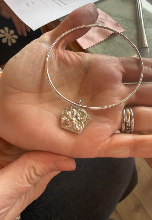 Bangle with Silver Charms Workshop