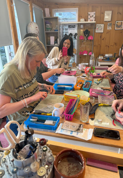 Bangle with Silver Charms Workshop