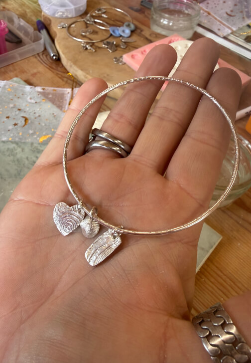 Bangle with Silver Charms Workshop