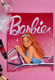 Barbie-Themed Pink Painting Party