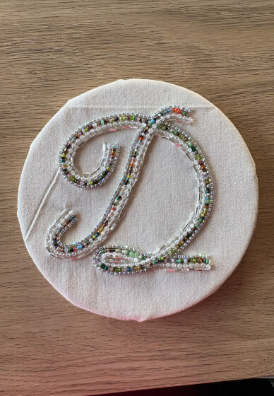 Beaded Embellished Letter Workshop