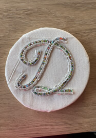 Beaded Embellished Letter Workshop