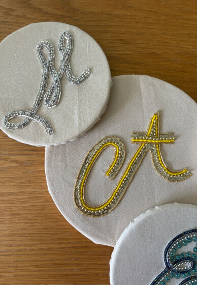 Beaded Embellished Letter Workshop